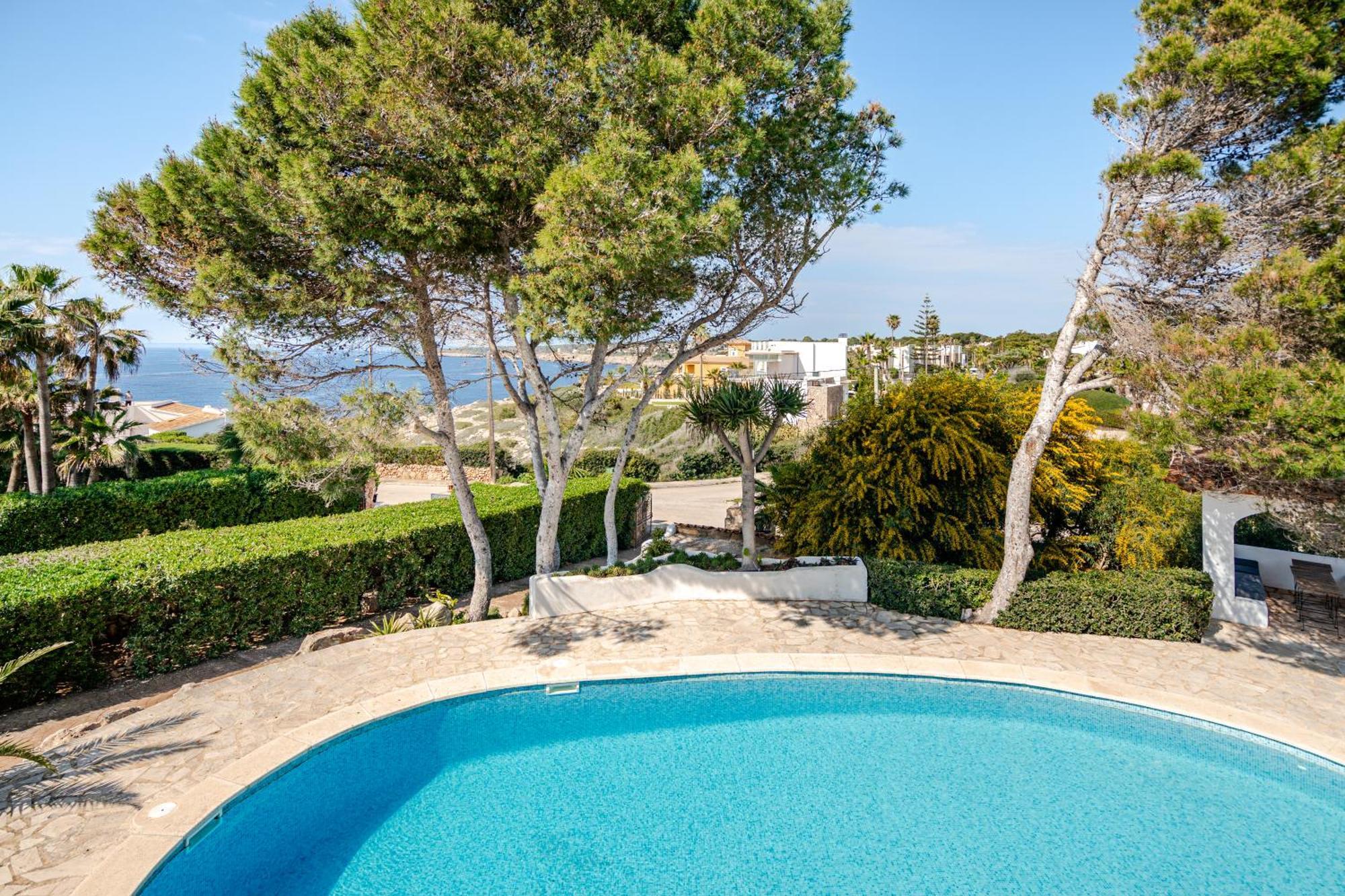 Gigantische Villa Mit Meerblick, Panoramablick & Pool-Oase Cala Pi  ภายนอก รูปภาพ